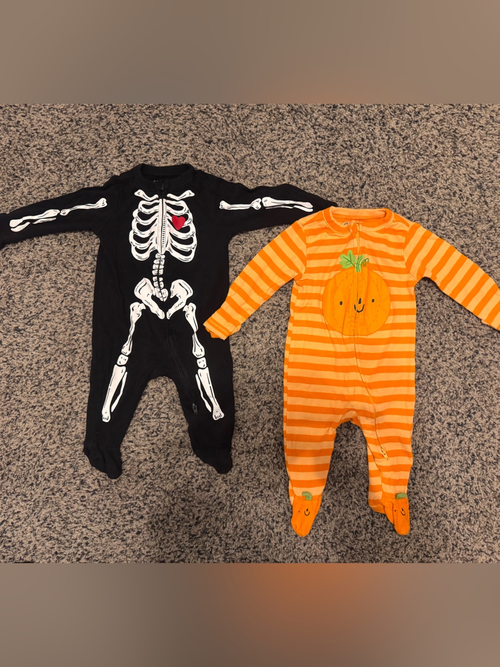 Baby Size 3-6 Old Navy Halloween One-Piece Footed Pajamas